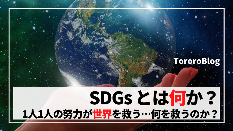 SDGsとは何か？分かりやすく簡単に解説｜全世界の常識を知っておこう｜とろろブログ